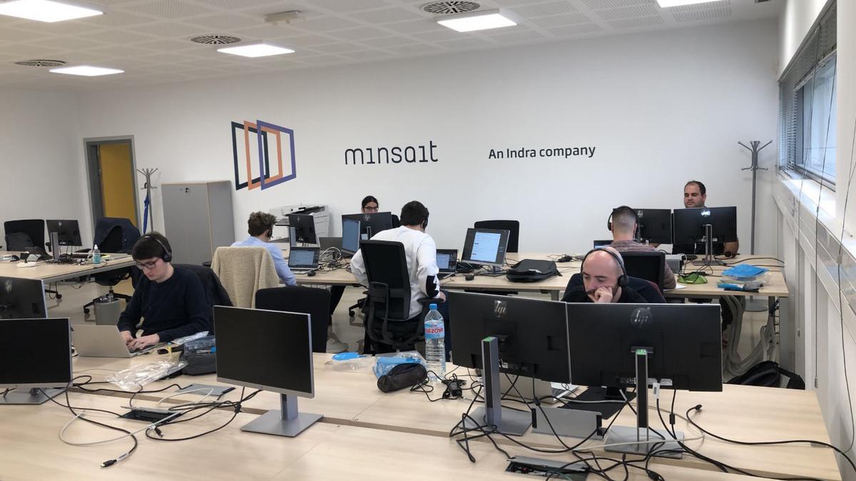 Las oficinas de Minsait, una compañía de Indra, en Alicante.