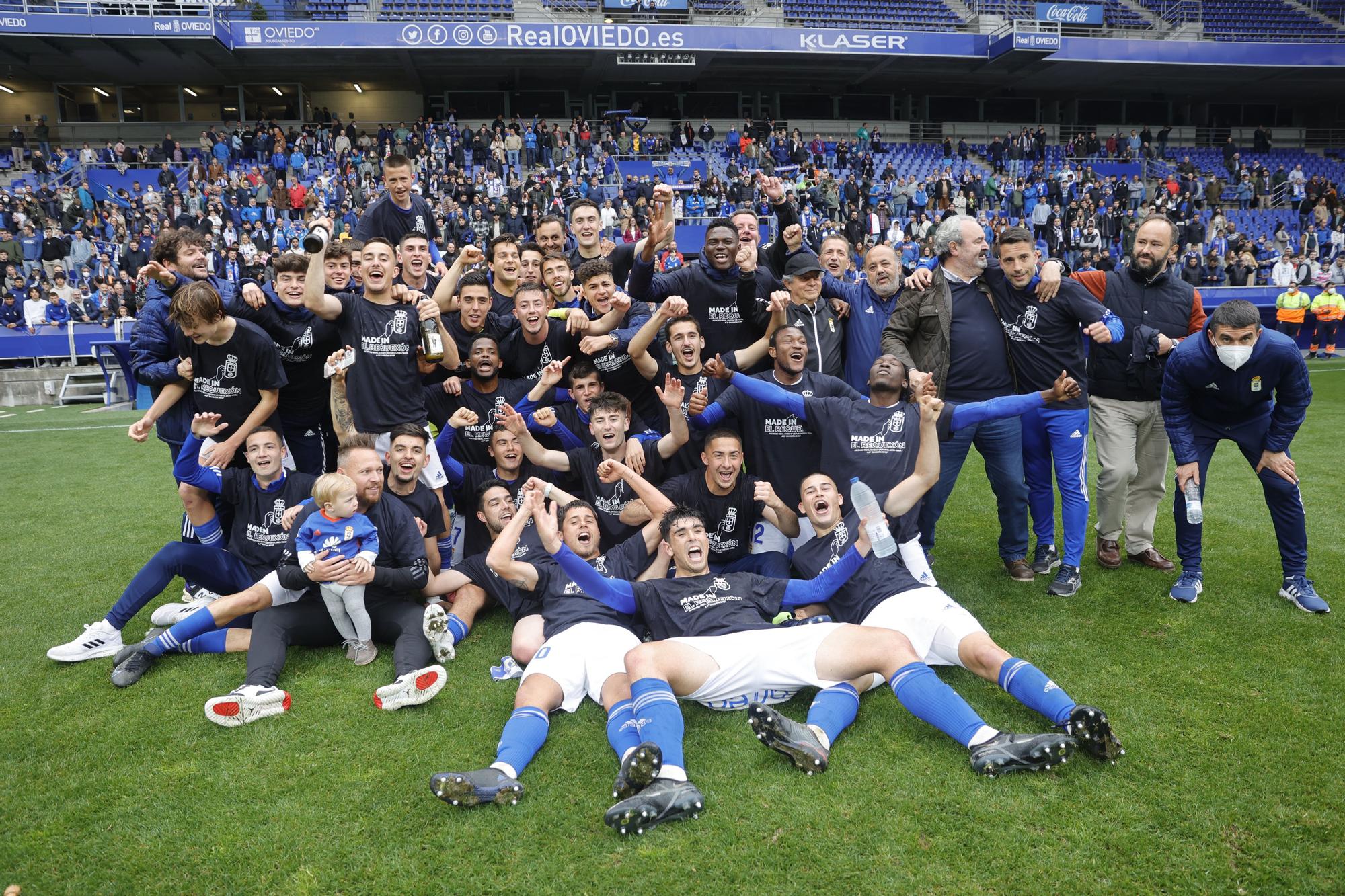 Las imágenes de la celebración del ascenso del Vetusta