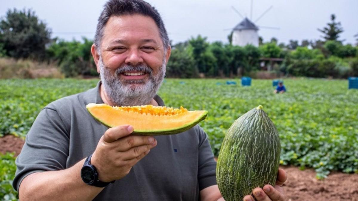 El presidente Miguel Ángel Jiménez Bosque y sus famosos melones