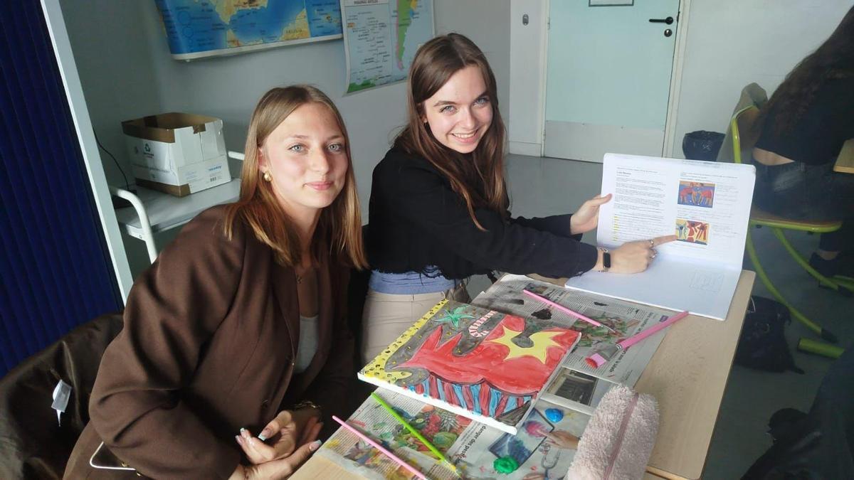 Alumnas del Lycée Risle Seine de Pont-Audemer reinterpretan 'Tres soles' de Luis Seoane