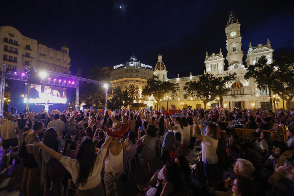 Cine Karaoke en la plaza del Ayuntamiento