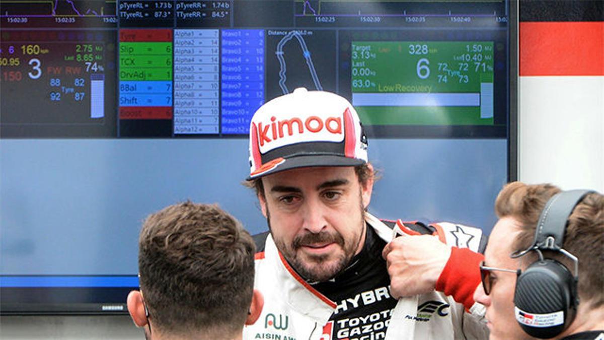 Alonso: "El coche ha nacido para correr en Le Mans, tenemos buenas sensaciones"