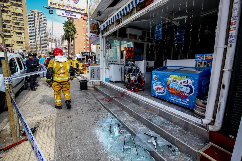 Un herido en una explosión de gas en un restaurante de Benidorm