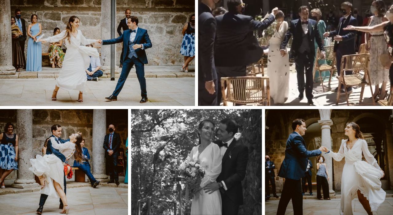 Momentos del baile y del enlace de Diana y Raúl.