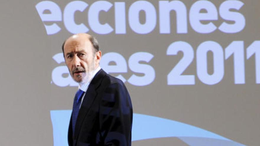 El vicepresidente primero del Gobierno, Alfredo Pérez Rubalcaba.