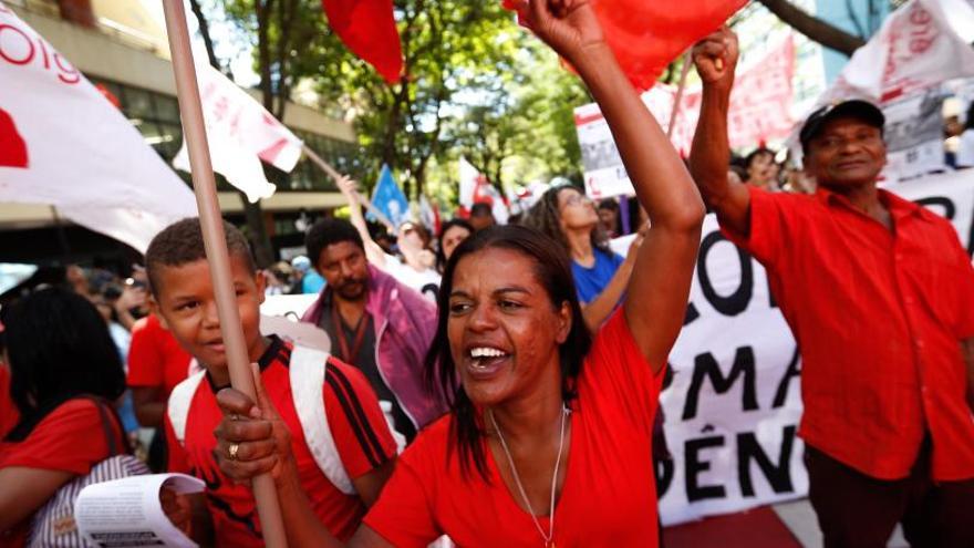 Una de las manifestaciones una manifestación anti-gobierno.