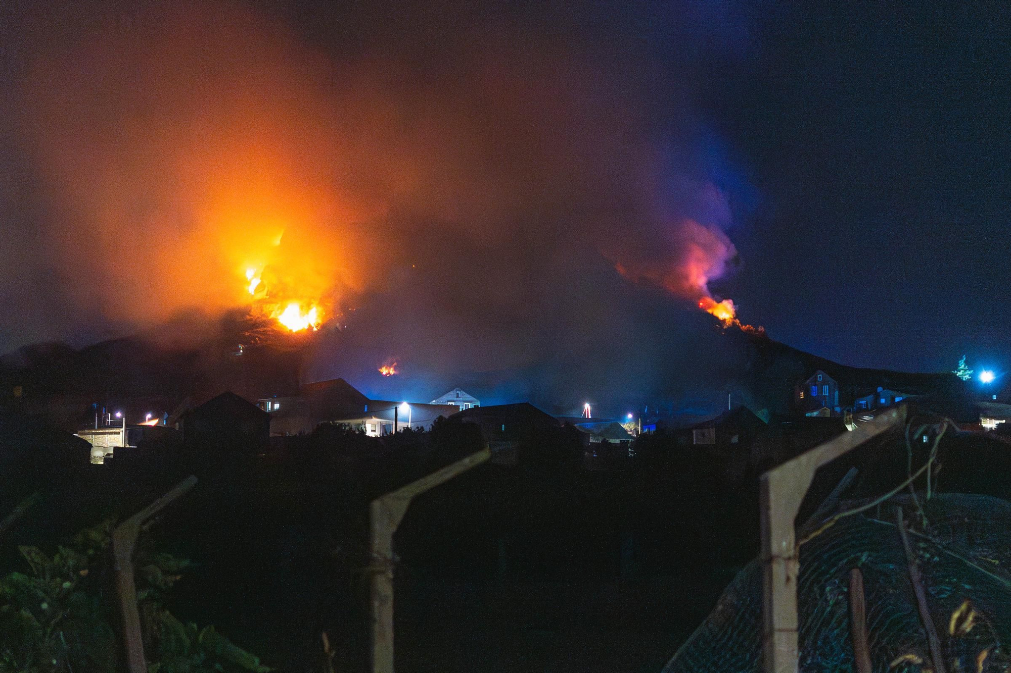 Incendio forestal en Chandebrito reviviendo el miedo del 2017