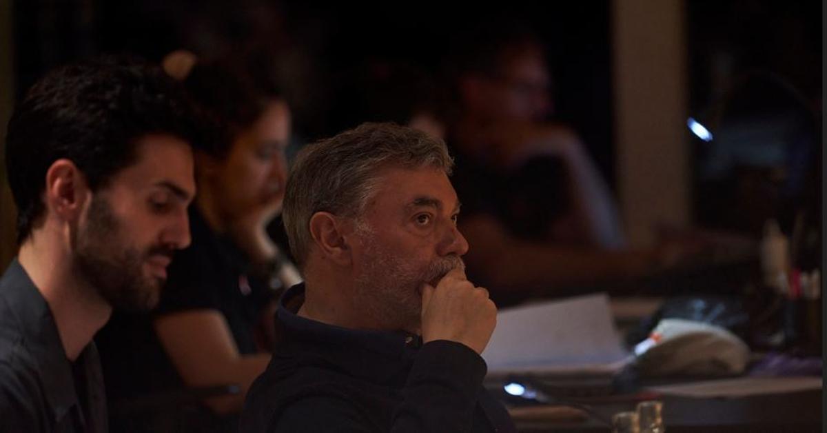 Xavier Albertí, durant un assaig de 'La corona d'espines'.