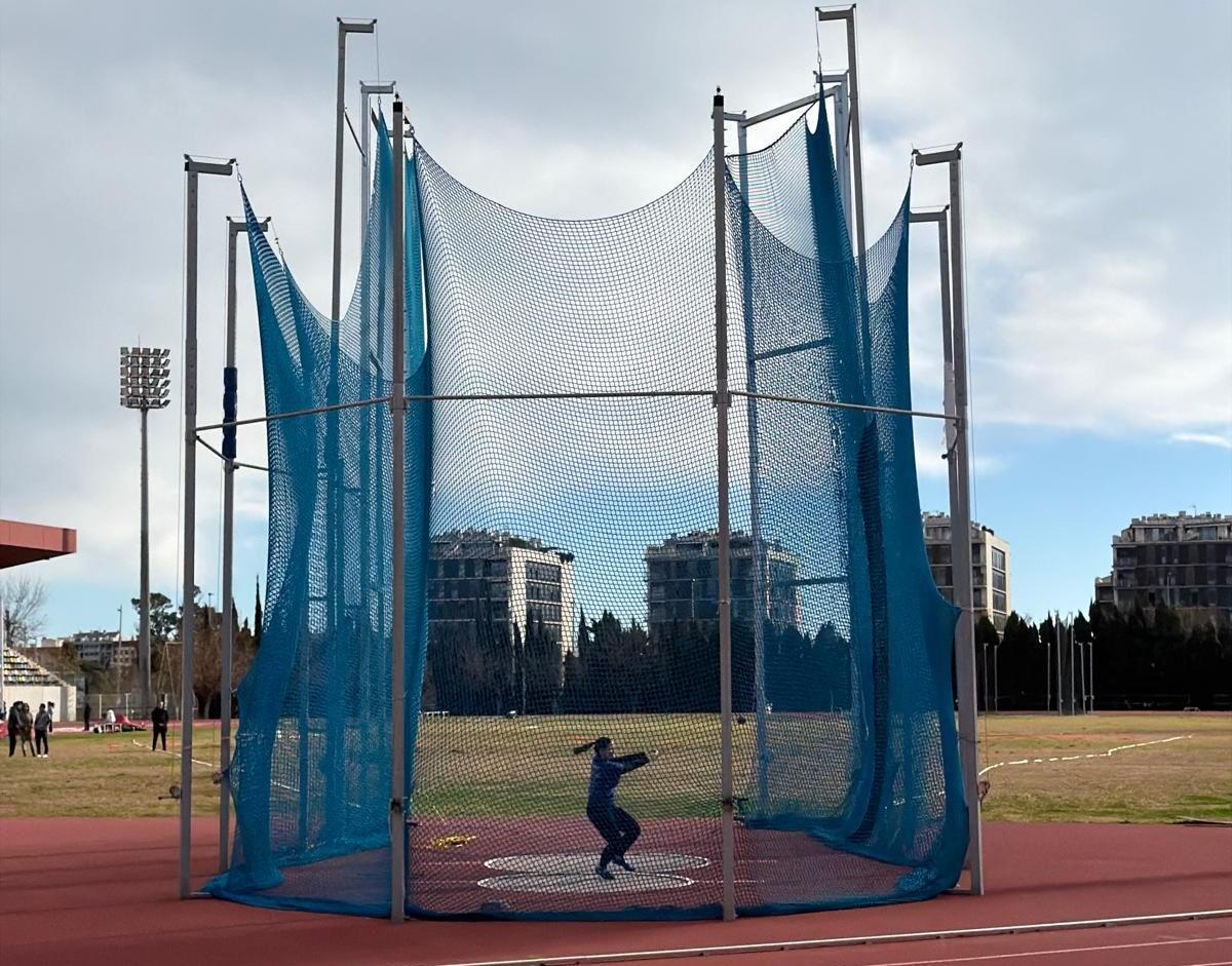 Carla Mascarell, en acción, durante el control de marcas
