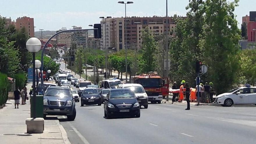 Imagen del accidente ocurrido en Alicante.