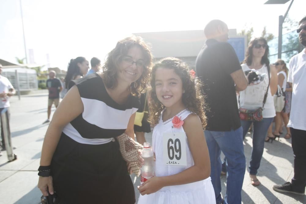 Las candidatas a la Corte de Honor Infantil, en l'Oceanogràfic