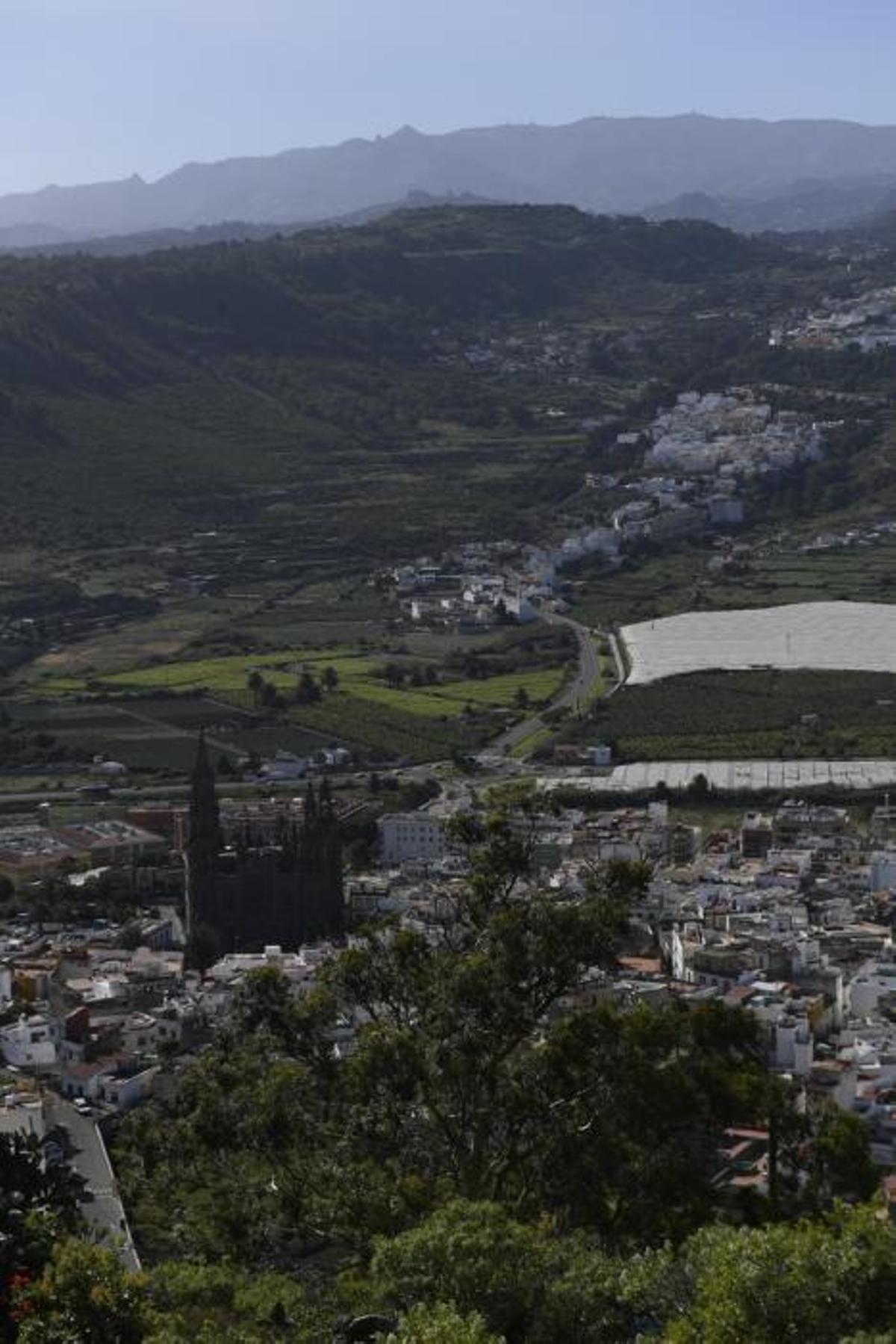 GRAN CANARIA 14-01-2019 ARUCAS. METEOROLOGIA. Calima. Vistas desde la Montaña de Arucas  FOTOS: JUAN CASTRO
