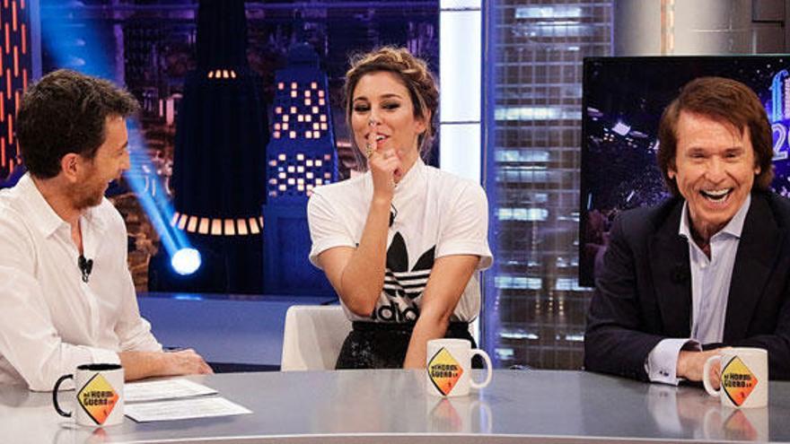 Blanca Suárez y Raphael en &#039;El Hormiguero&#039;.