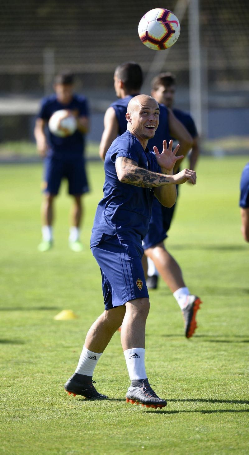 Entrenamiento del Real Zaragoza en la Ciudad Deportiva