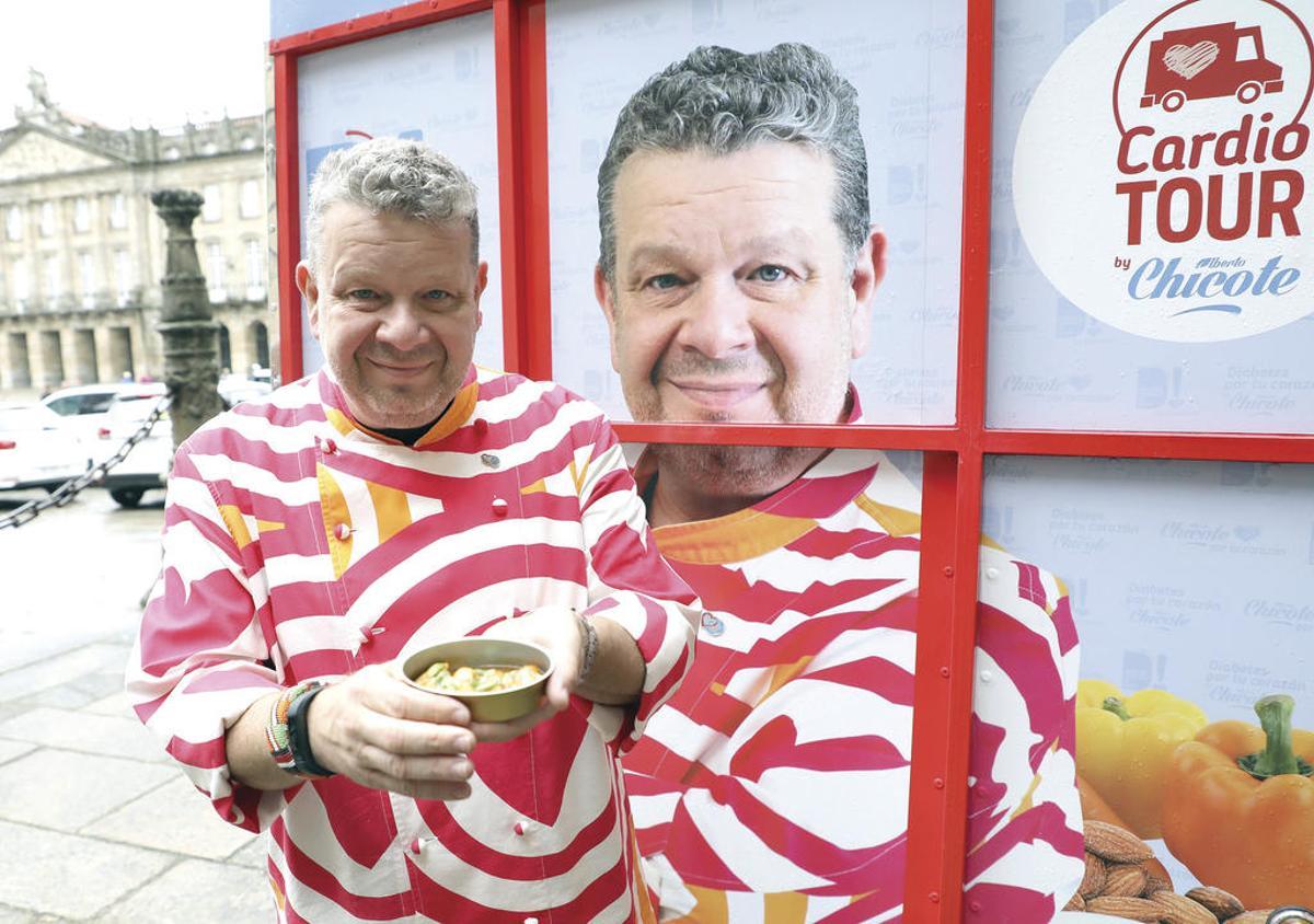 Albeto Chicote en Santiago. // Xoán Álvarez