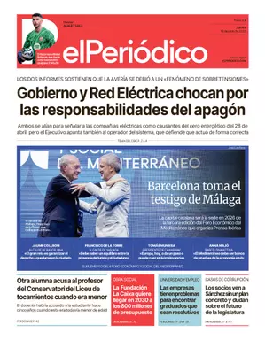 La portada de EL PERIÓDICO del 19 de junio de 2025