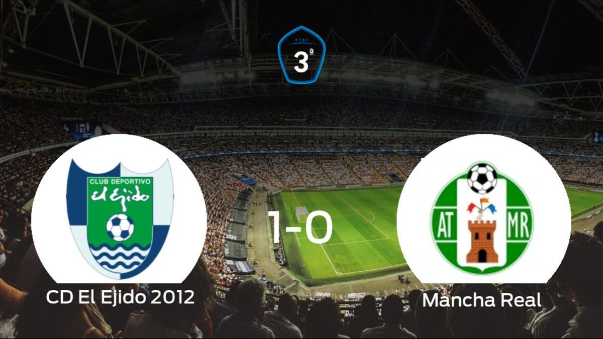El CD El Ejido 2012 logra la victoria tras derrotar 1-0 al Mancha Real