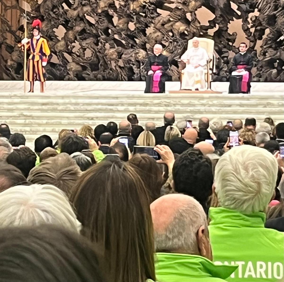 El Papa León XIV durante la audiencia de este sábado.