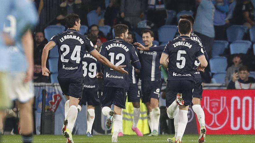 La Real alcanza las semifinales de la Copa ante un Celta sin respuestas