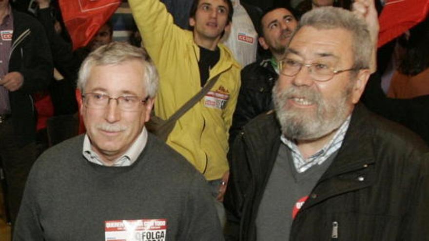 Los secretarios generales de CCOO y UGT.