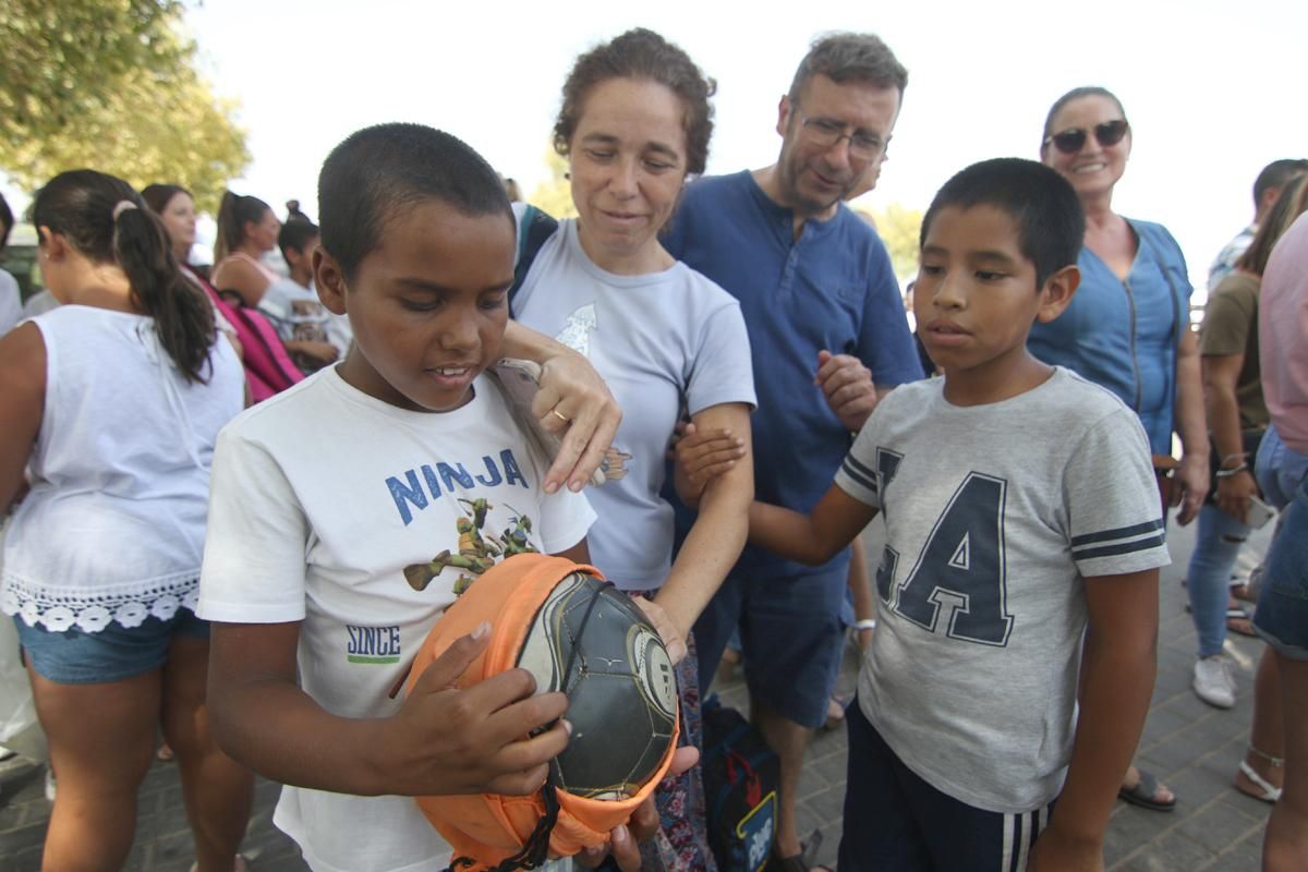 Despedida a los niños saharauis