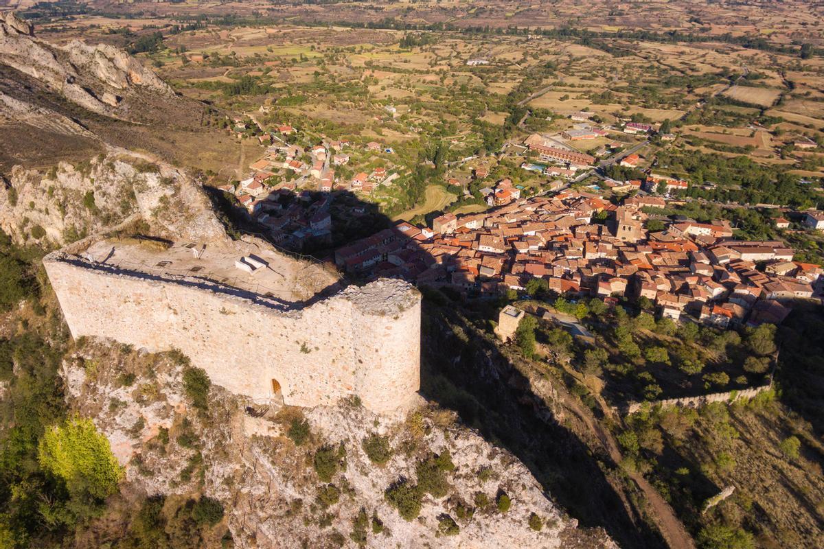 Vista aérea de Poza de la Sal