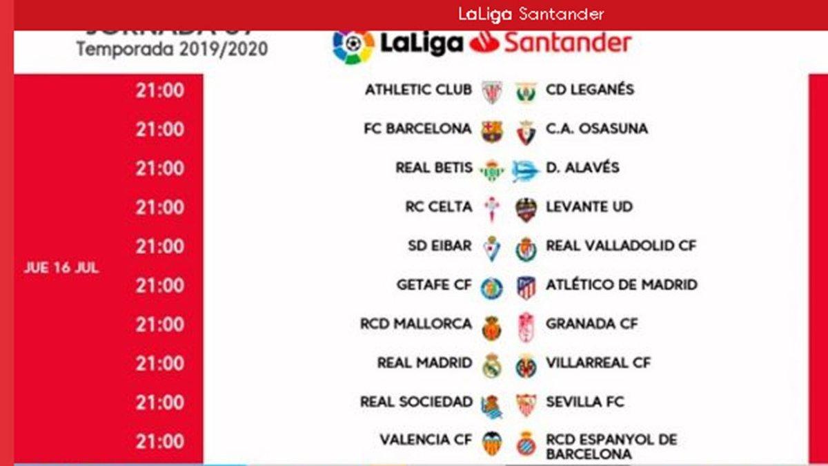 Ya se conocen los días y horarios de las jornadas 37 y 38