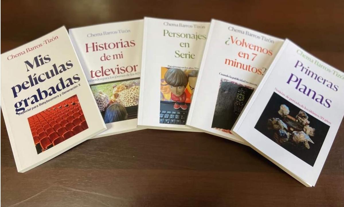 Los cinco títulos que Chema Barros-Tizón publicó en los meses de cuarentena.