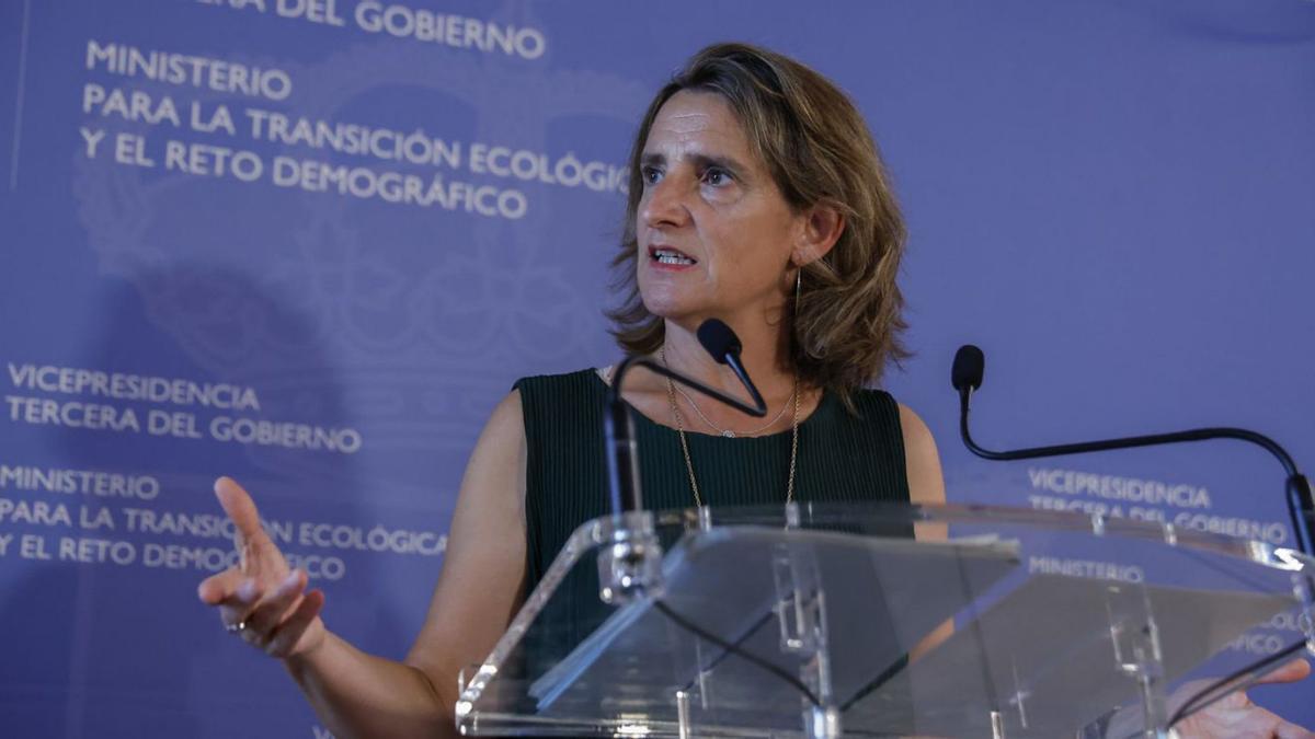 La ministra per a la Transició Ecològica i el Repte Demogràfic, Teresa Ribera. | EFE