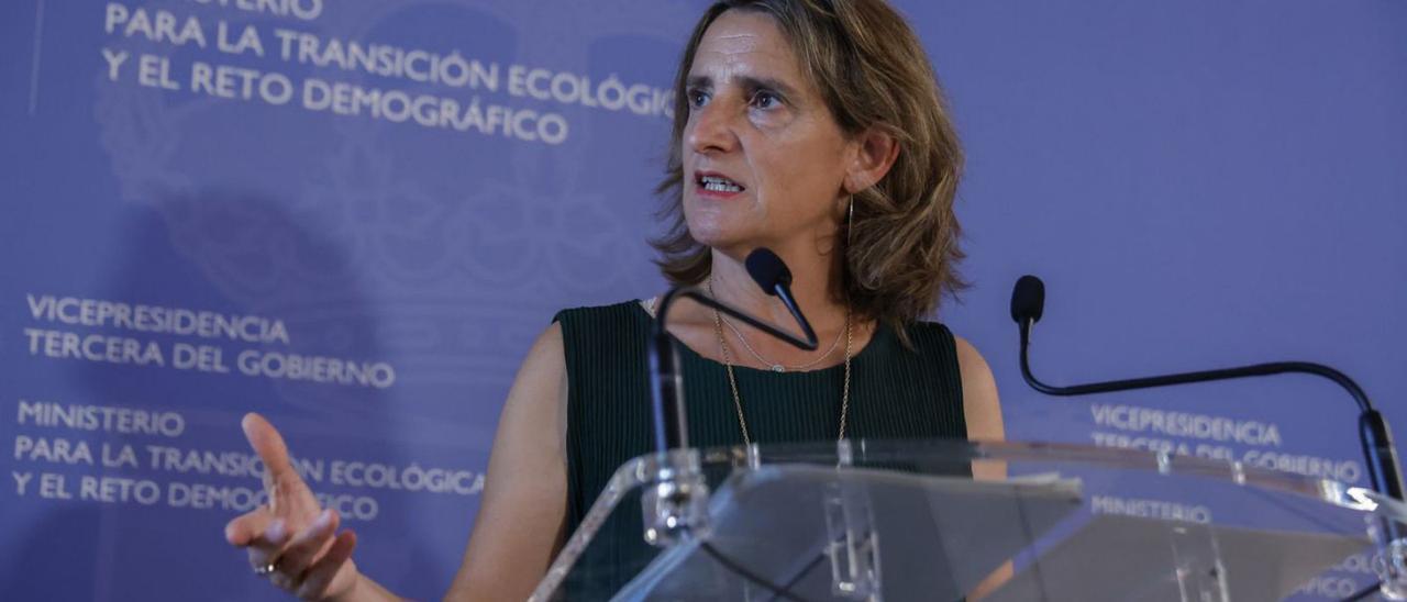 La ministra per a la Transició Ecològica i el Repte Demogràfic, Teresa Ribera. | EFE