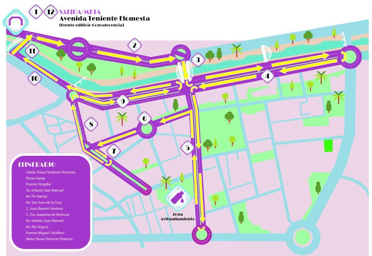 La Carrera de la Mujer inunda hoy en una jornada festiva las calles de Murcia