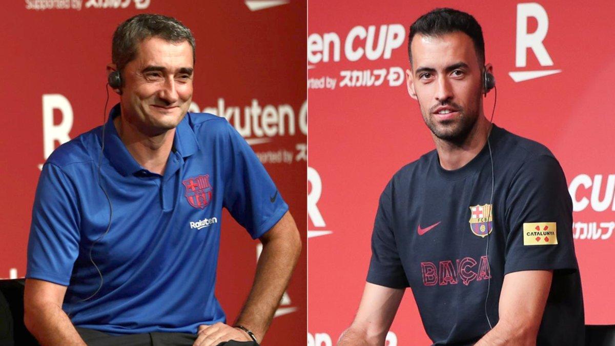 Ernesto Valverde y Sergio Busquets atenderán a la Prensa en la previa del Vissel Kobe - FC Barcelona