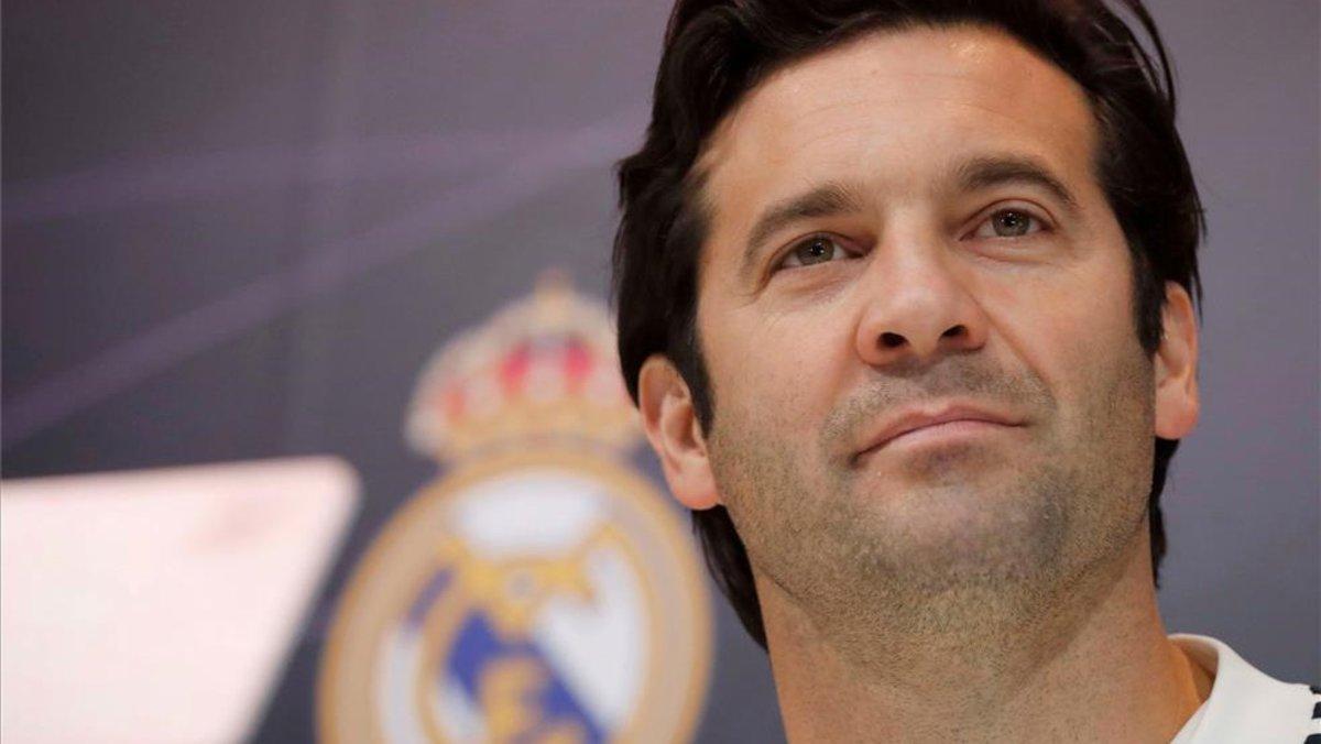 Solari, durante su rueda de prensa