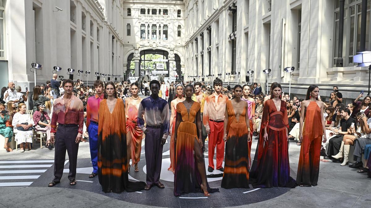 Desfile de Pedro del Hierro en el marco de la Mercedes-Benz Madrid Fashion Week.