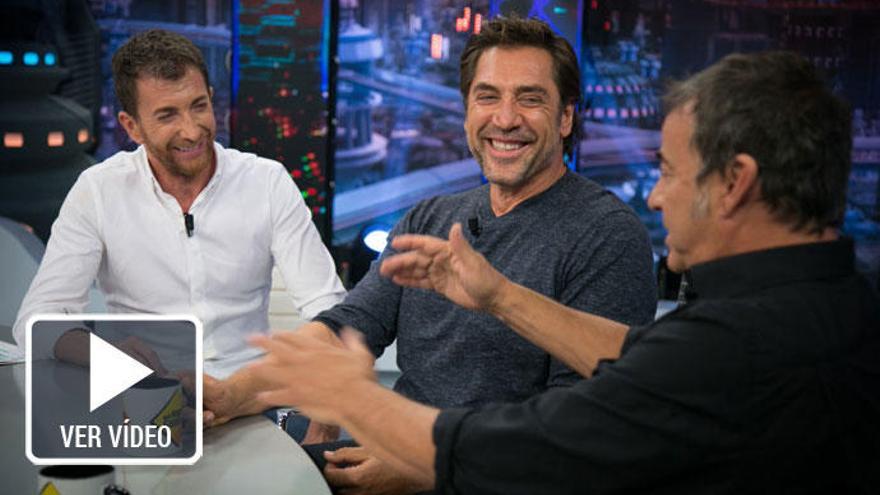 Javier Bardem y Eduard Fernández, en &#039;El Hormiguero&#039;