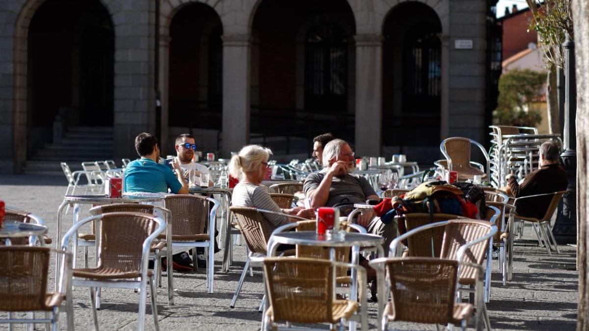 Una terraza en la capital, el pasado verano.