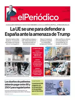 La portada de EL PERIÓDICO del 5 de marzo de 2026