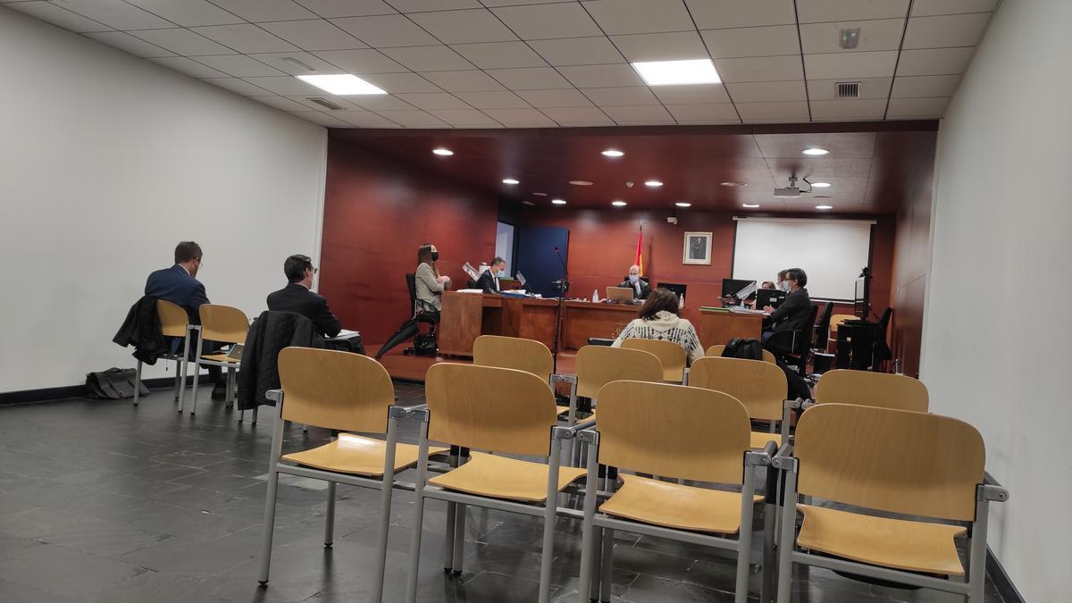 Una imagen del juicio celebrado en el palacio de justicia la semana pasada.