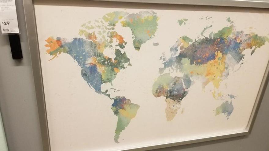 El error en un mapa de Ikea que se ha vuelto viral y que ha obligado a la compañía a pedir disculpas