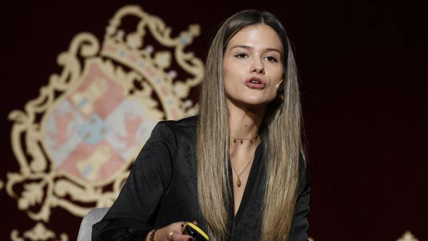 Alba Meijide, ayer, en el hotel de la Reconquista de Oviedo. | LUISMA MURIAS