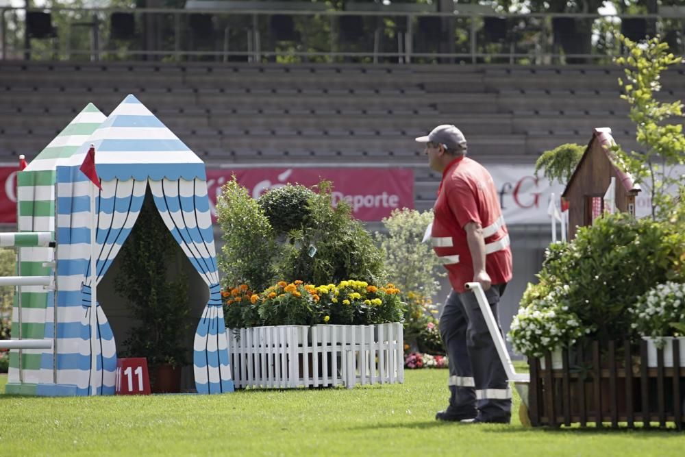 Preparativos del Concurso de Saltos Internacional