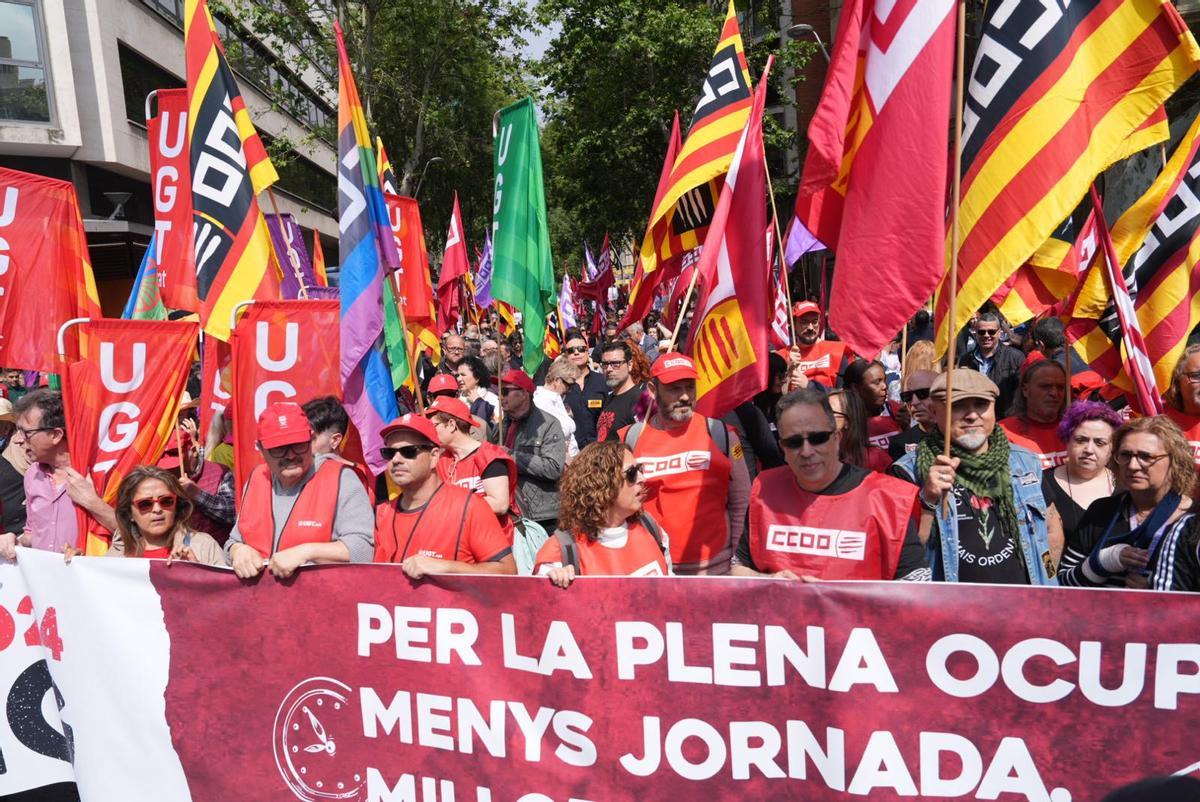 Celebración del 1 de Mayo en Barcelona