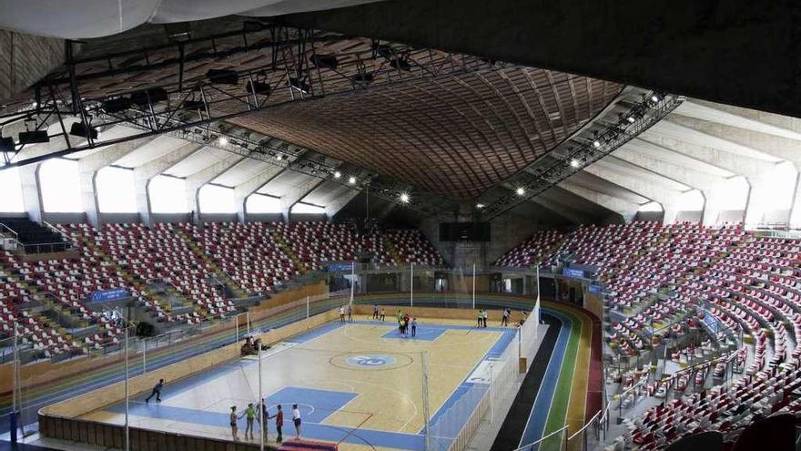 Vista del interior del Palacio de los Deportes de Riazor.