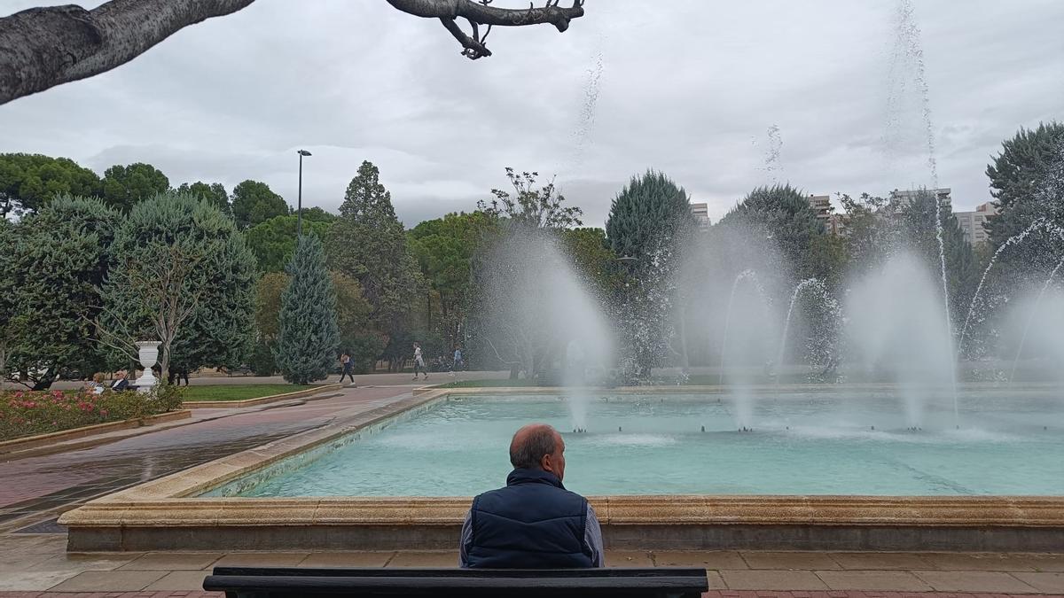 Cielo nuboso desde el parque Labordeta, hace unos días