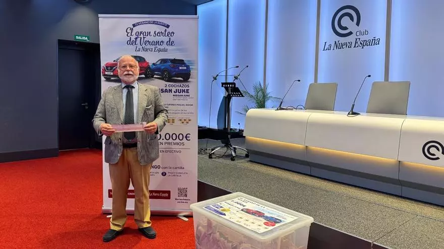 Rubén Martínez Fernández gana los 1.000 euros semanales del Gran Sorteo del Verano de LA NUEVA ESPAÑA