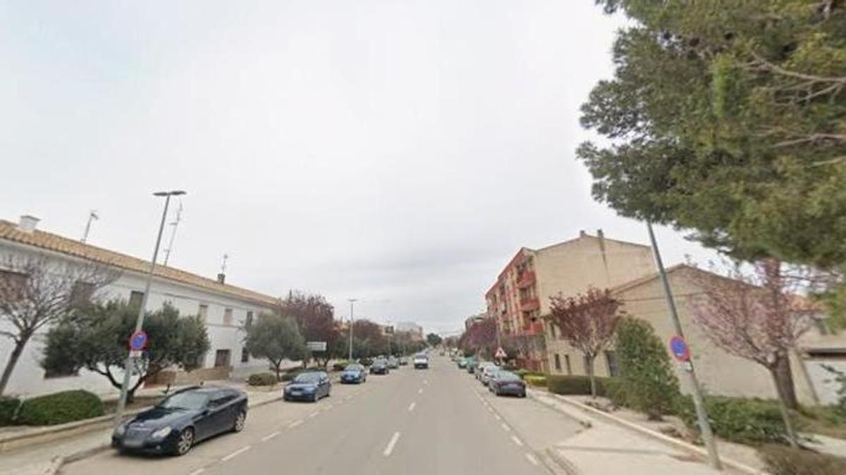 Zona de Fuentes de Ebro donde se ha producido la detención.