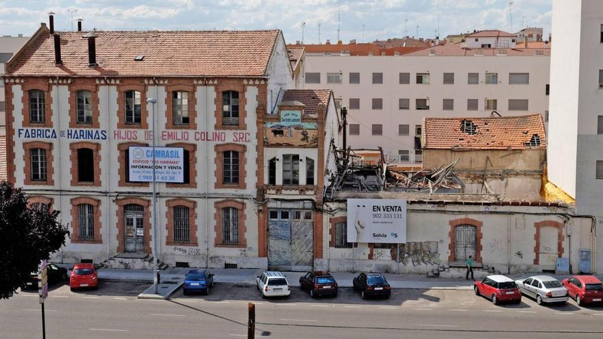 Fábrica de Harinas Colino, la Panera Social, antes de su derribo.