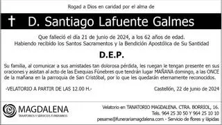 D. Santiago Lafuente Galmes