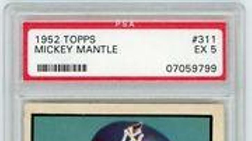 El cromo de Mickey Mantle.