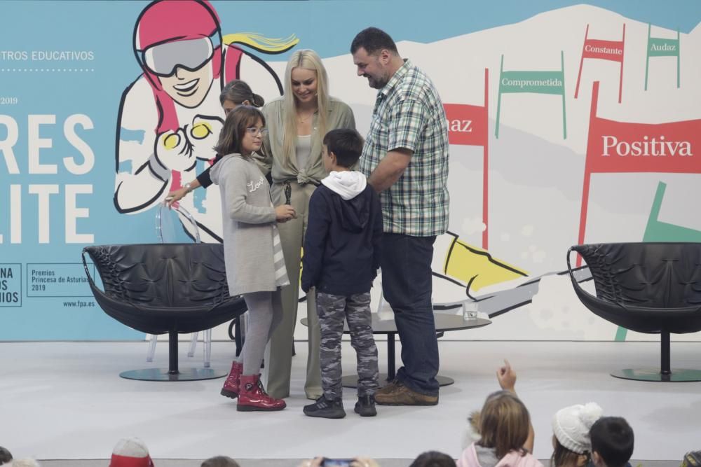 Premios Princesa de Asturias: Encuentro de Lindsey Vonn con estudiantes en Avilés